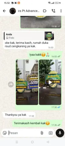 Testimonial Papan Bunga Pernikahan panjangjaya