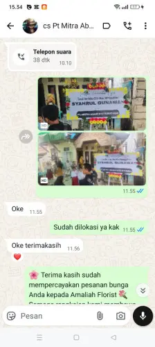 Testimonial Papan Bunga panjangjaya